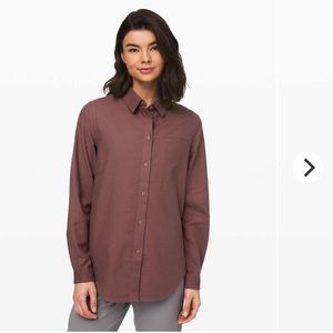 Lululemon Full Day Ahead Button Up Flannel Shirt 10